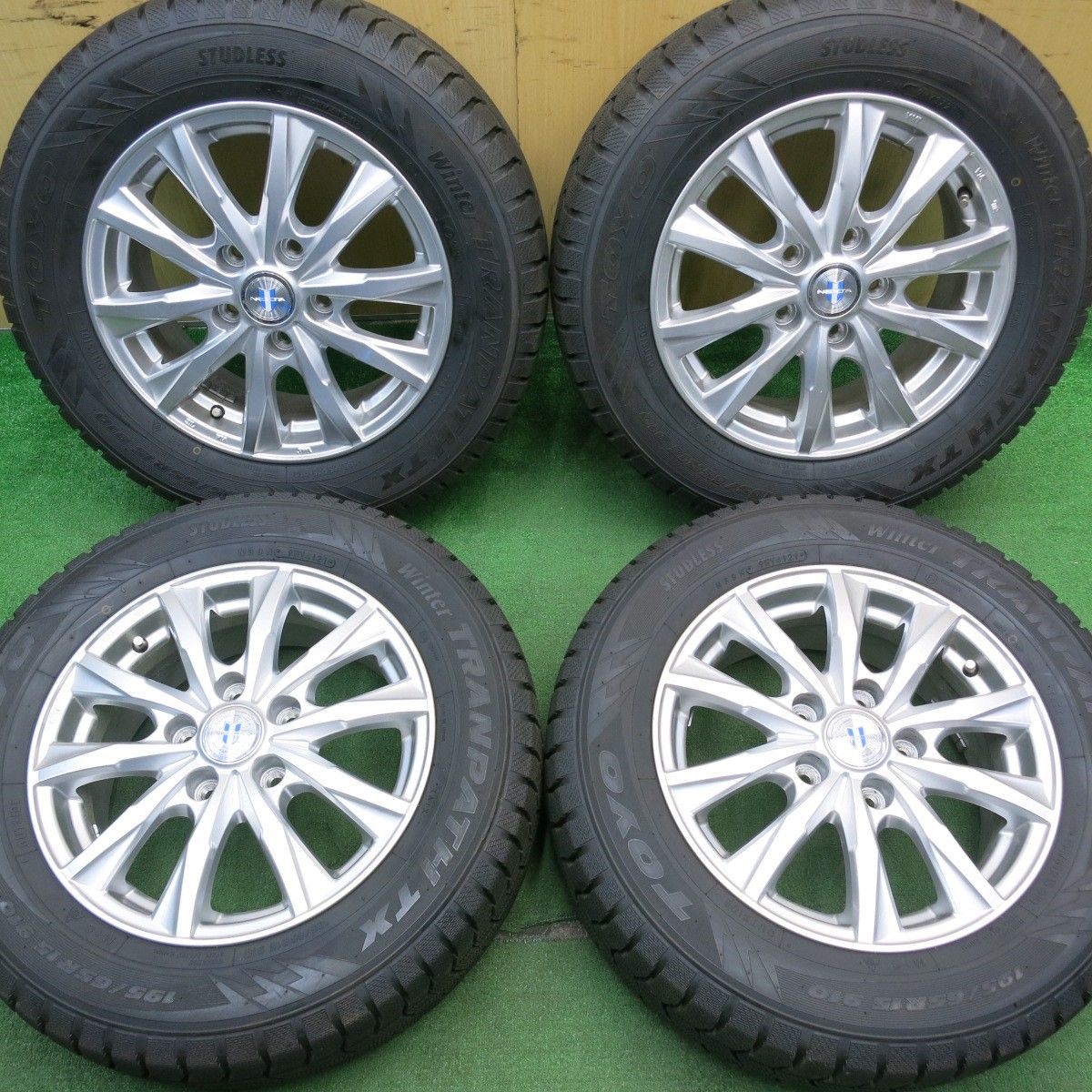 バリ溝 21年 キレイ 9.5分以上 スタッドレス 195|65R15 トーヨー ウインター トランパス TX NEXTA ネクスタ 15インチ PCD114.3|5H 5050406NJス