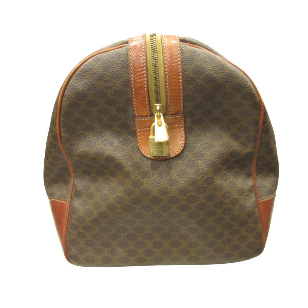 CELINE オールド セリーヌ マカダム ボストン ハンド バッグ 旅行鞄  