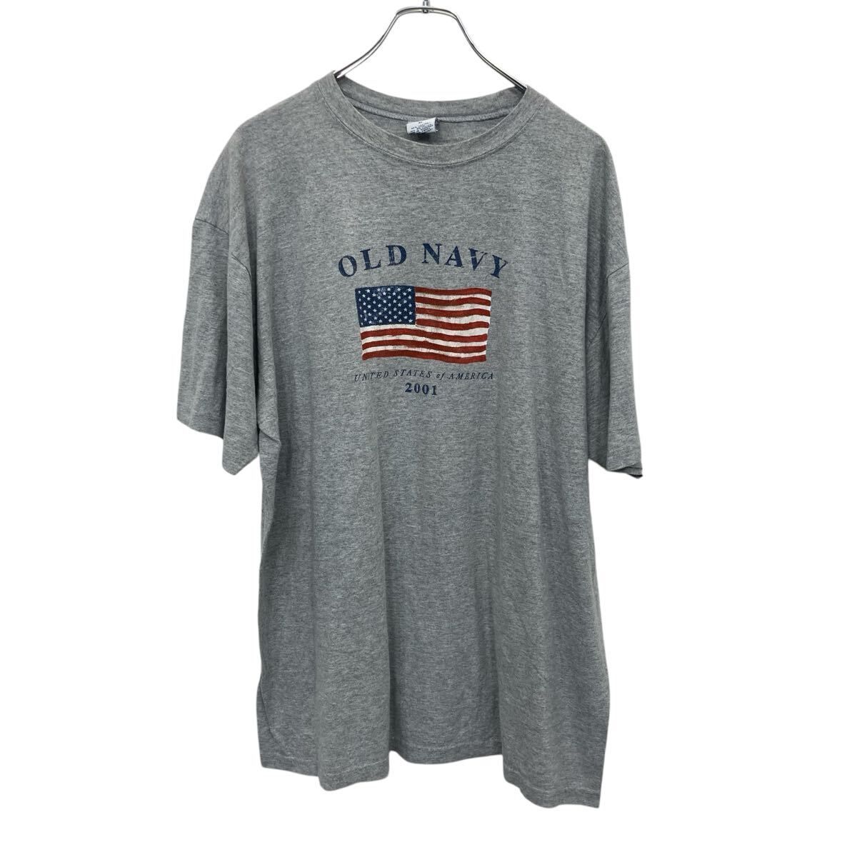OLD NAVY 半袖 プリントTシャツ XL グレー オールドネイビー