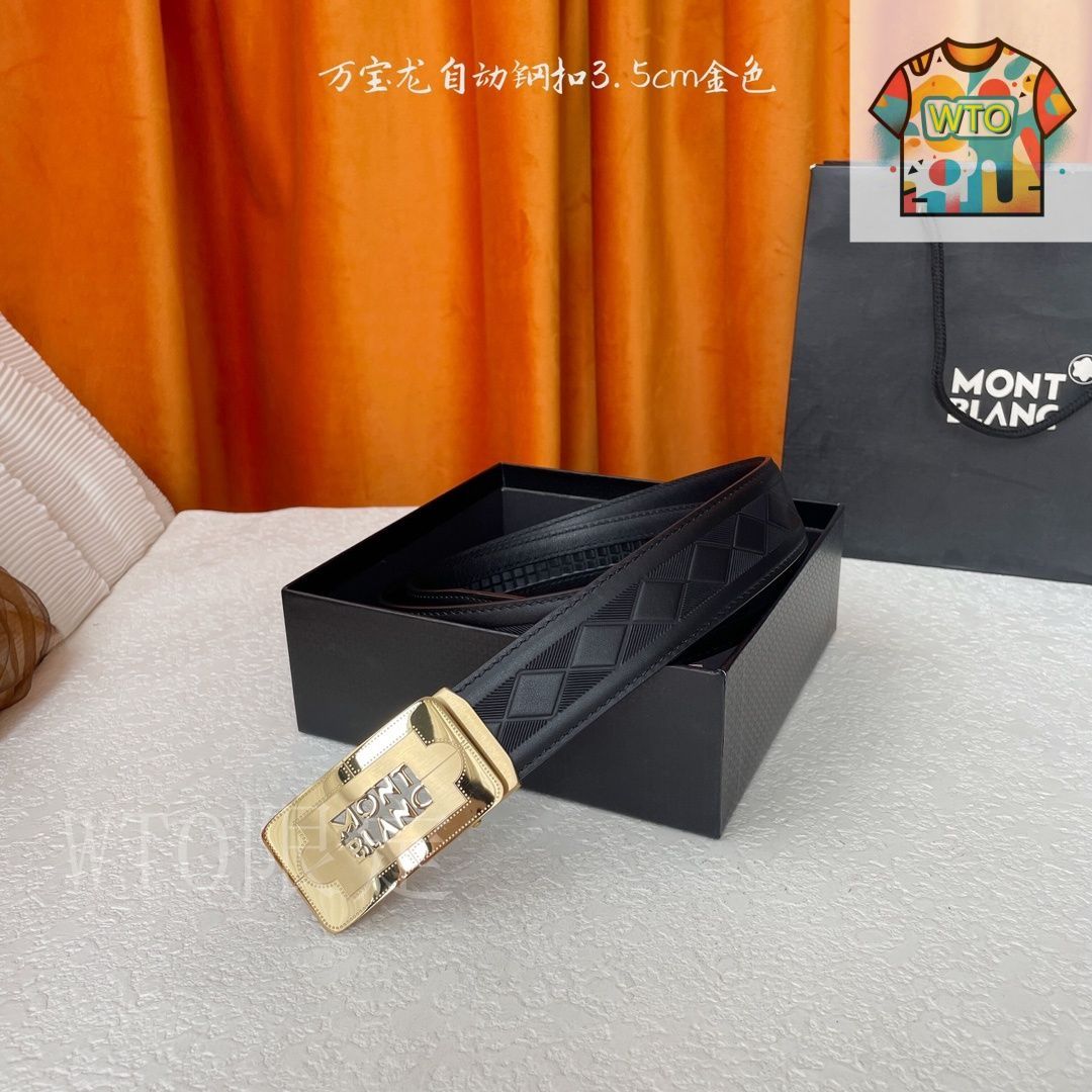 今日特価】Montblanc モンブラン レザーベルト-1 - メルカリ