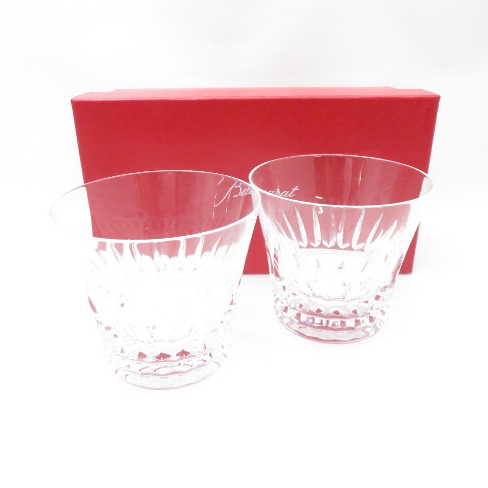 Baccarat バカラ ティアラ タンブラー 2点 ペア ファッション ロックグラス SM4044X2