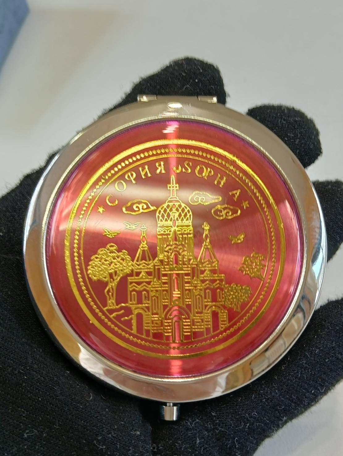 中古品】昭和レトロ ヴィンテージ コンパクトミラー コンパクトケース