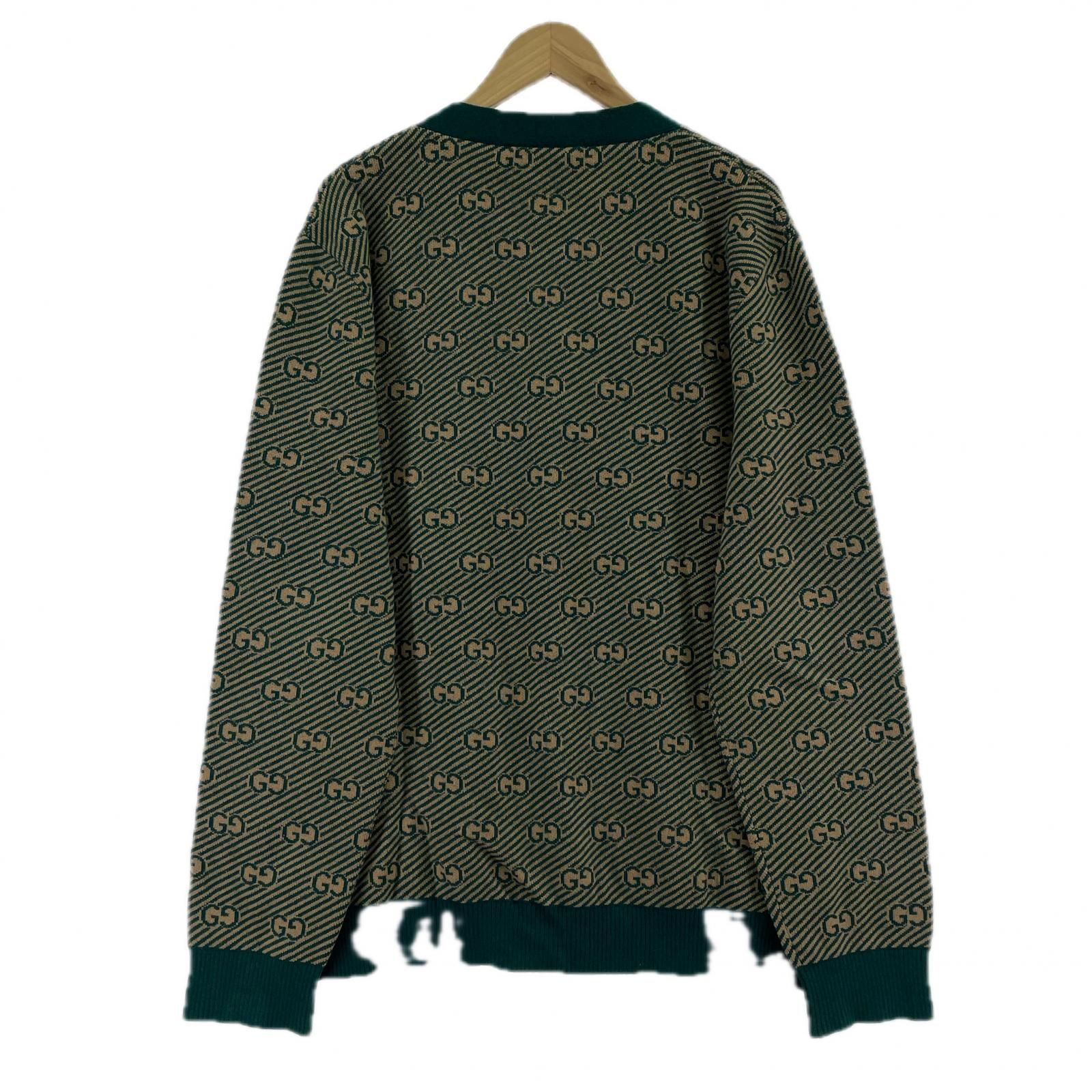 グッチ GUCCI ニット Vネック カーディガン Gucci/グッチ｜GG インターシャ カーディガン