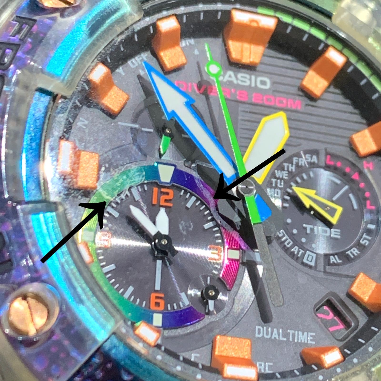 ▽【美品】CASIO G-SHOCK フロッグマンボルネオ レインボー トード