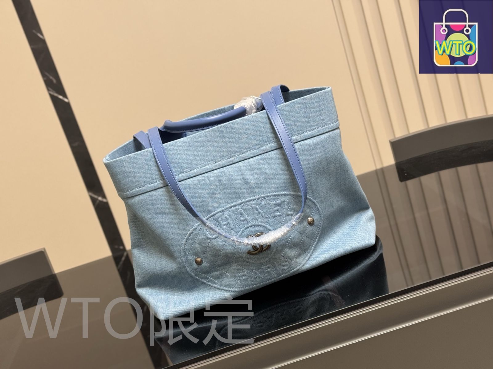 今日特価】Chanel Denim Beach Bag シャネル デニム ビーチ