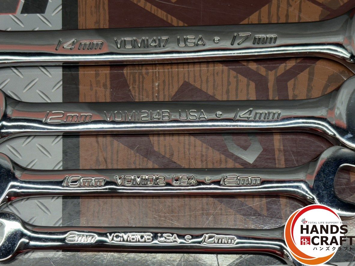  〇スナップオン Snap on VOM 810 1012 1214 1417 オープンエンドレンチ 4点セット ハンズクラフト佐賀 その他 スパナ レンチ