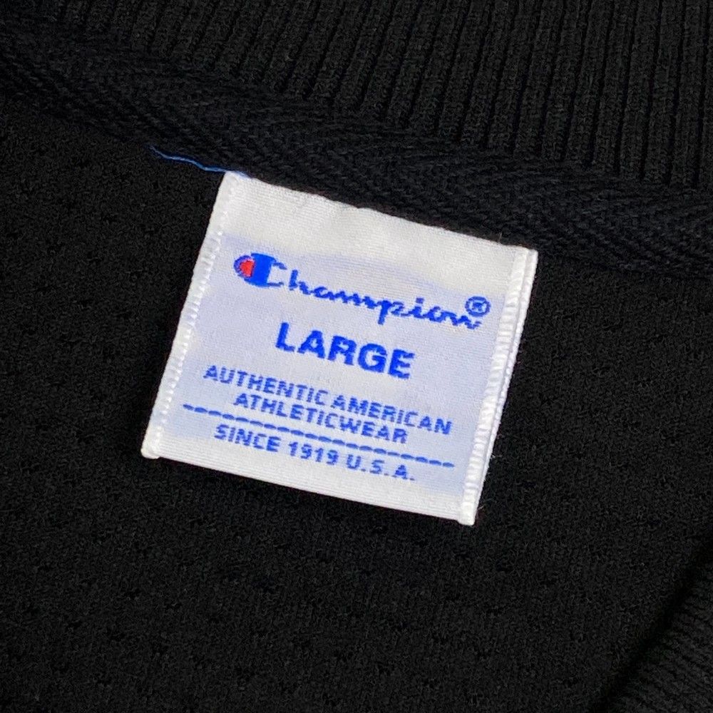 サイズ：LARGE CHAMPION GOLF チャンピオンゴルフ  ダンボールニット 長袖ジャケット  ブラック系 [240101423292] ゴルフウェア メンズ ストスト サイズ：LARGE CHAMPION GOLF チャンピオンゴルフ ダンボール