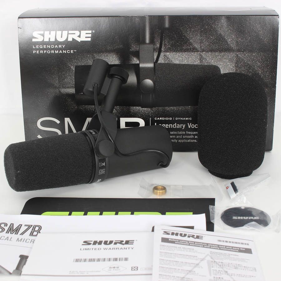 SHURE SM7B スタジオマイクロホン ダイナミックマイク シュア 本体