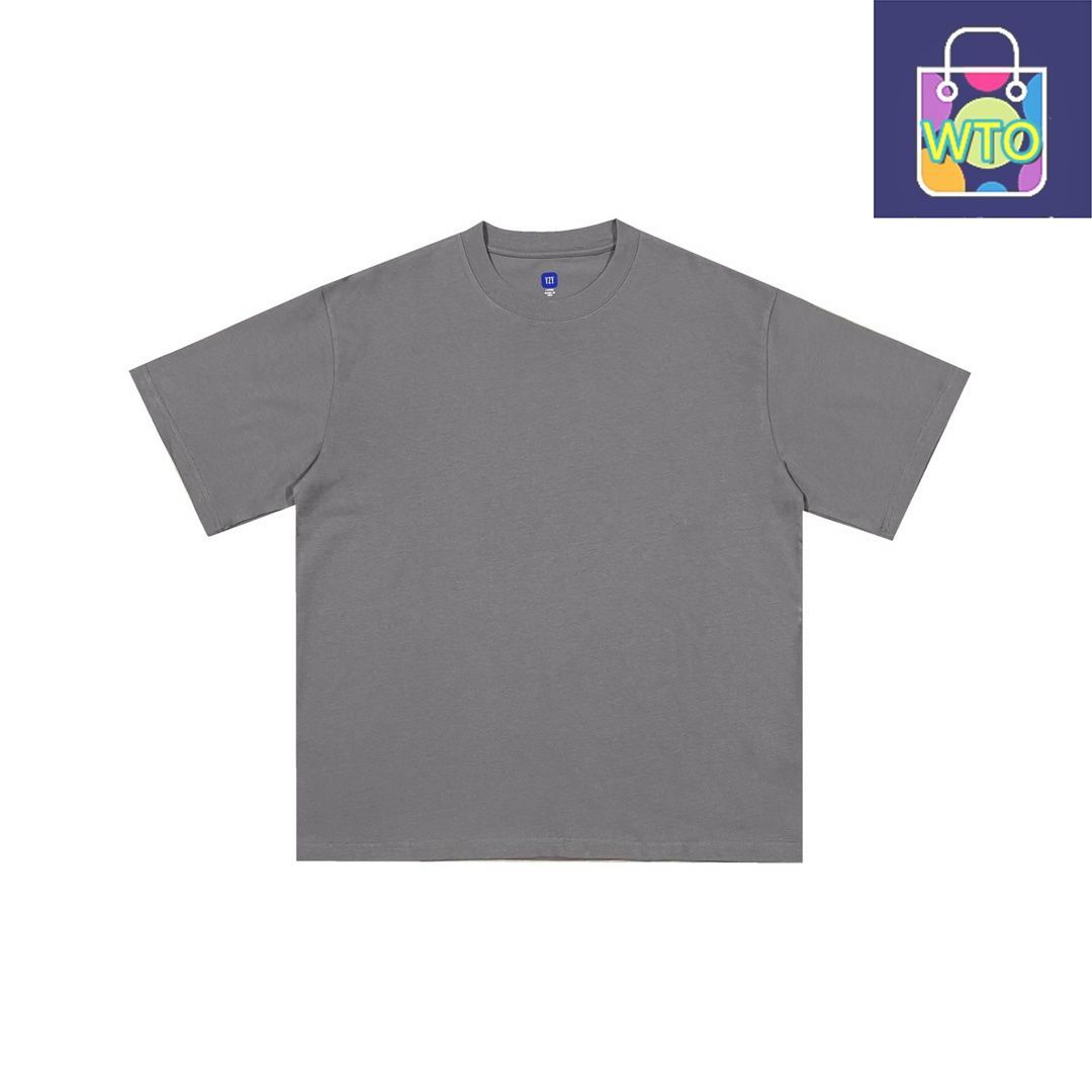 yeezy kanye 定番 純色スモールロゴ半袖 T シャツ -WTO輸入1