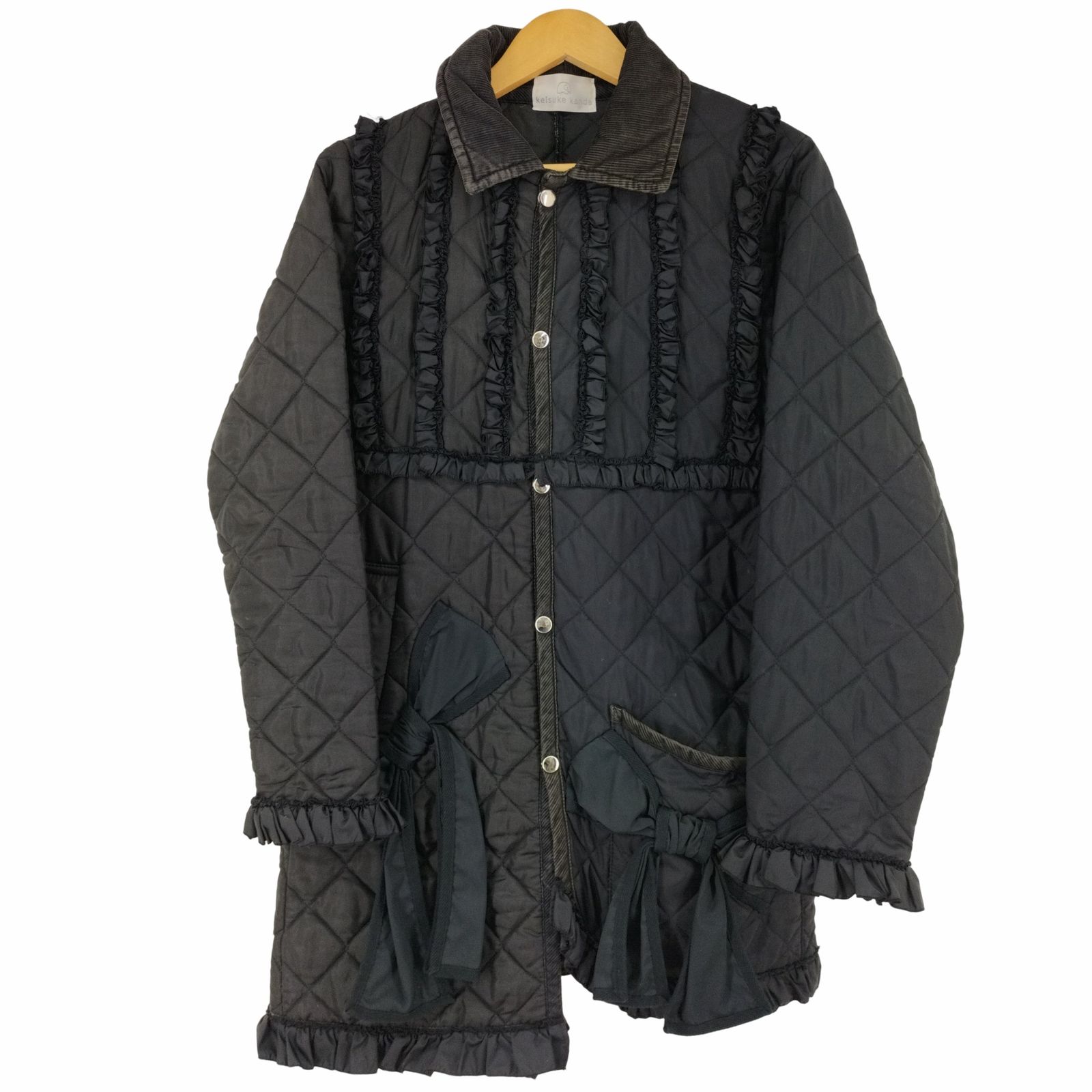 レア　コート　ジャケット　ケイスケカンダ　チェック　ワンピース keisuke kanda キルトコート