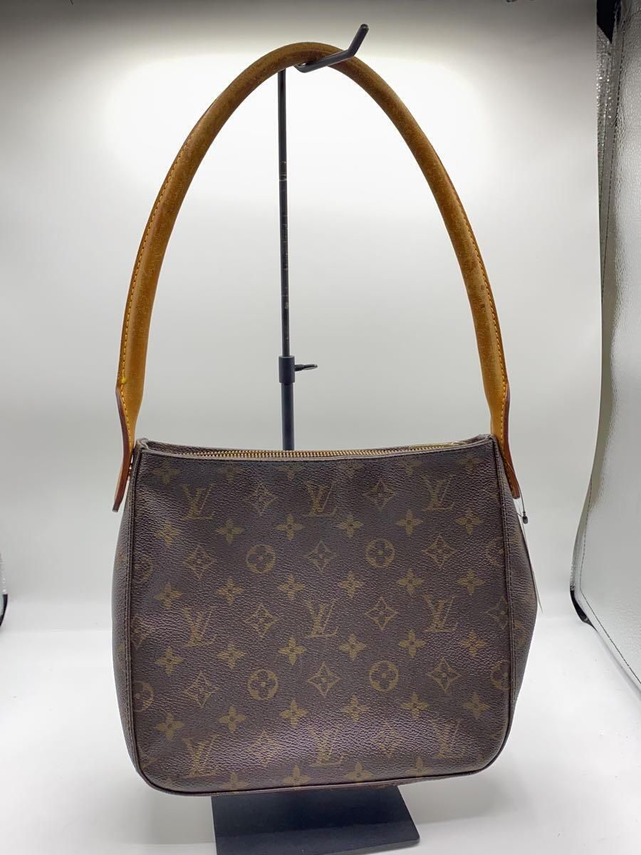 LOUIS VUITTON ルーピングMM_モノグラム・キャンバス_BRW PVC ブラウン 総柄 - メルカリ