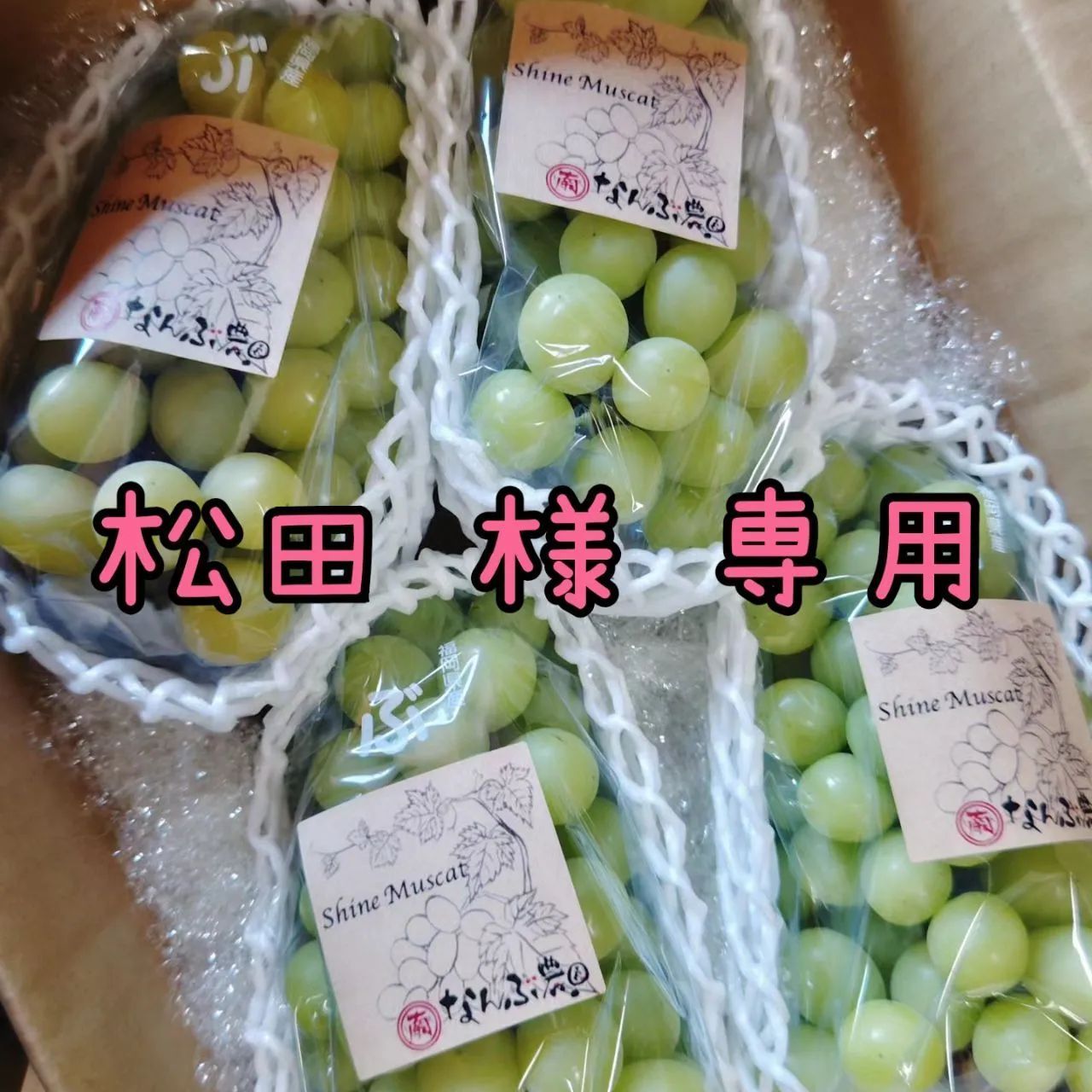ぶどうセット(シャインマスカット)松田様 専用出品 - なんぶ農園