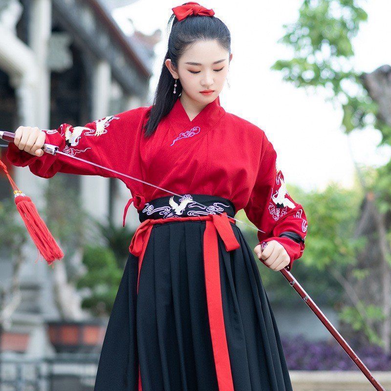 【古着】中国漢服4点 セット・卒業式・花見・学園祭など 楽天市場】漢服 漢服セット 中華風 4点セット 唐装 漢服 中国