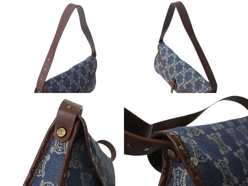 CELINE セリーヌ ワンショルダーバッグ マカダム柄 CE00/14 キャンバス