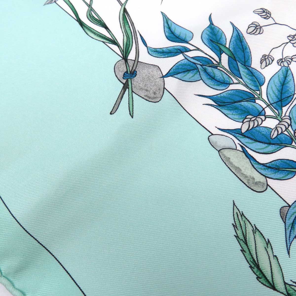 エルメス カレ 90 Pythagore ピタゴラス ユニセックス ミント