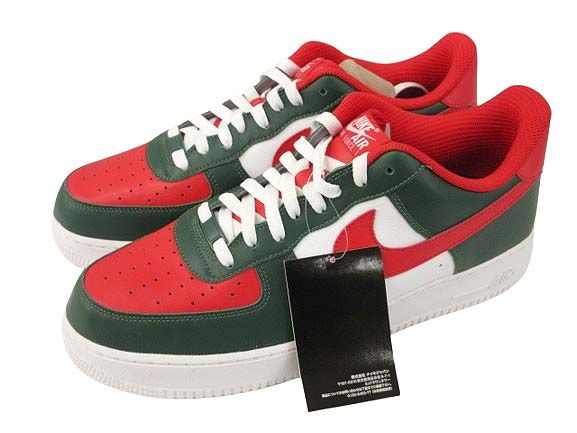 ナイキ NIKE Air Force 1 Low AQ3774-991 エアフォース1 31cm グリーン レッド スニーカー シューズ 靴
