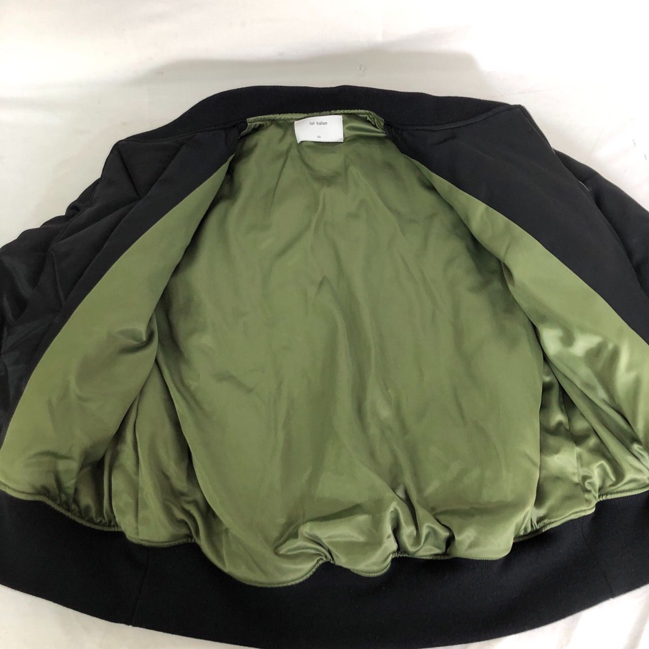 lot holon ロットホロン ブルゾン 46 ジャケット メンズ ブラック 腕 