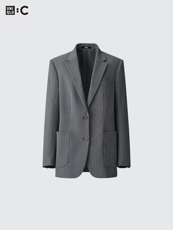 UNIQLO：C ユニクロ ユニクロシー オーバーサイズジャケット ネイビー NAVY L アウター