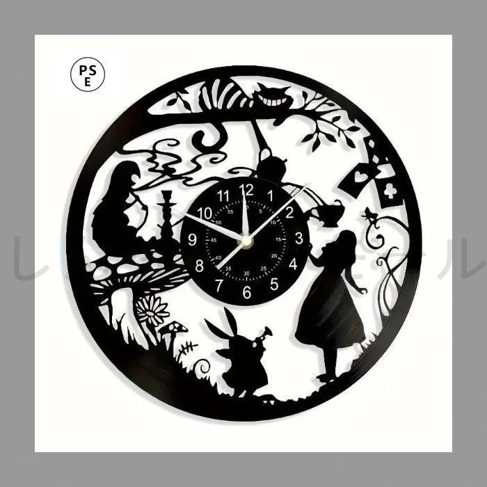 壁掛け時計 アナログ時計 丸型 アリス おしゃれ かわいい かっこいい エレガント スタイリッシュ アート デザイナーズ インテリア リビング