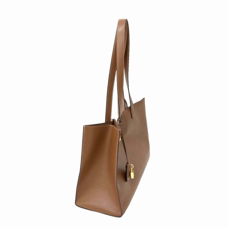 CELINE セリーヌ カバ 16 セーズ スムースカーフスキン トート バッグ タン 112583EZU.04LU