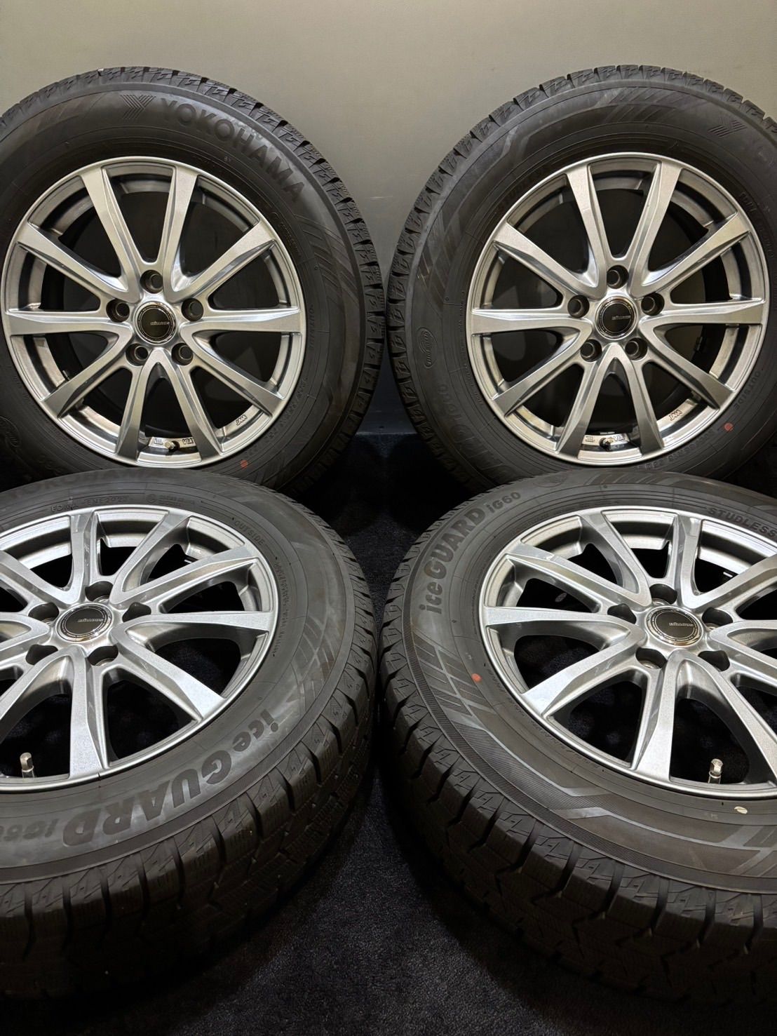 中古4本 MILLOUS 16*6.5J+48 114.3 5H + ヨコハマ ジオランダーiT/-s G-073 215/65R16 武蔵村山岸ラッシュエリシオンCR-VRVRクロスロード