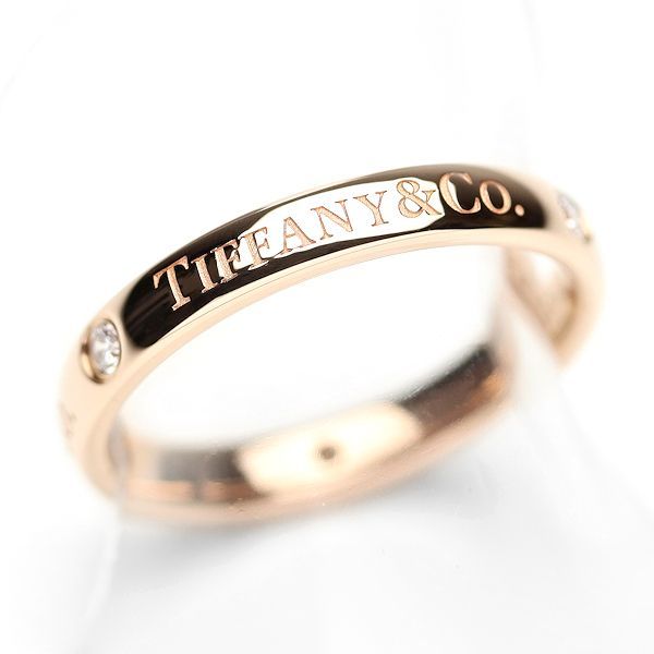 ティファニー バンドリング ダイヤ3P Au750 ローズゴールド 11.5号 TIFFANY-Co.