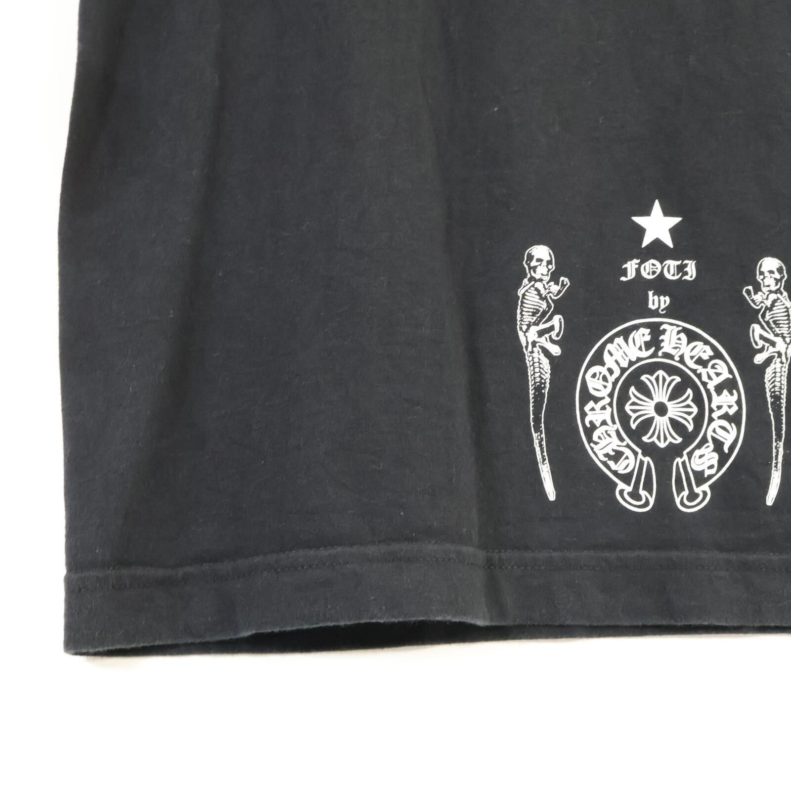 Chrome Hearts クロムハーツ フロントデザイン ブラック スカル FOTI グラフィック カットソー l