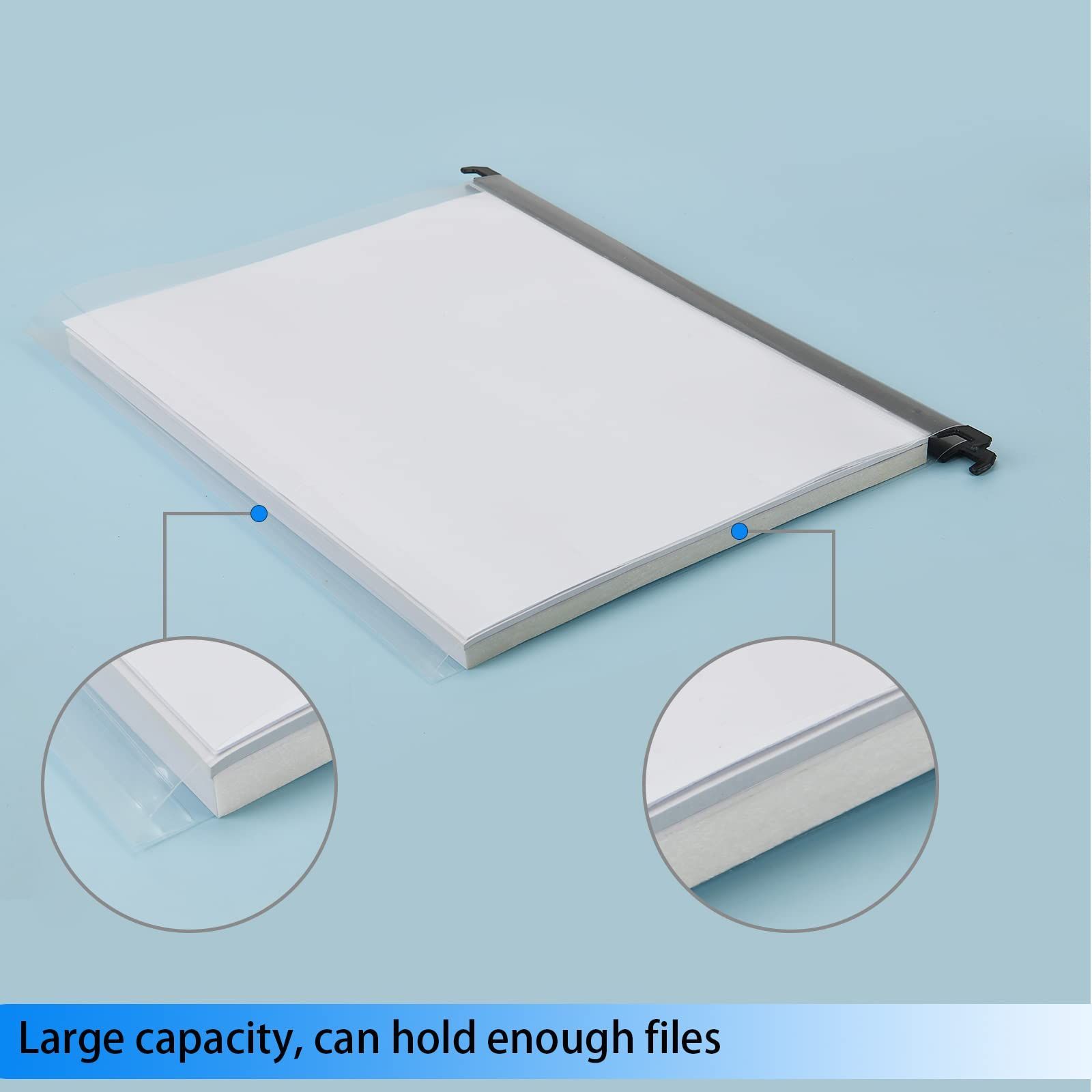 PCSポリプロピレンファイリングキャビネットサスペンションファイル タブとカードインサート付き