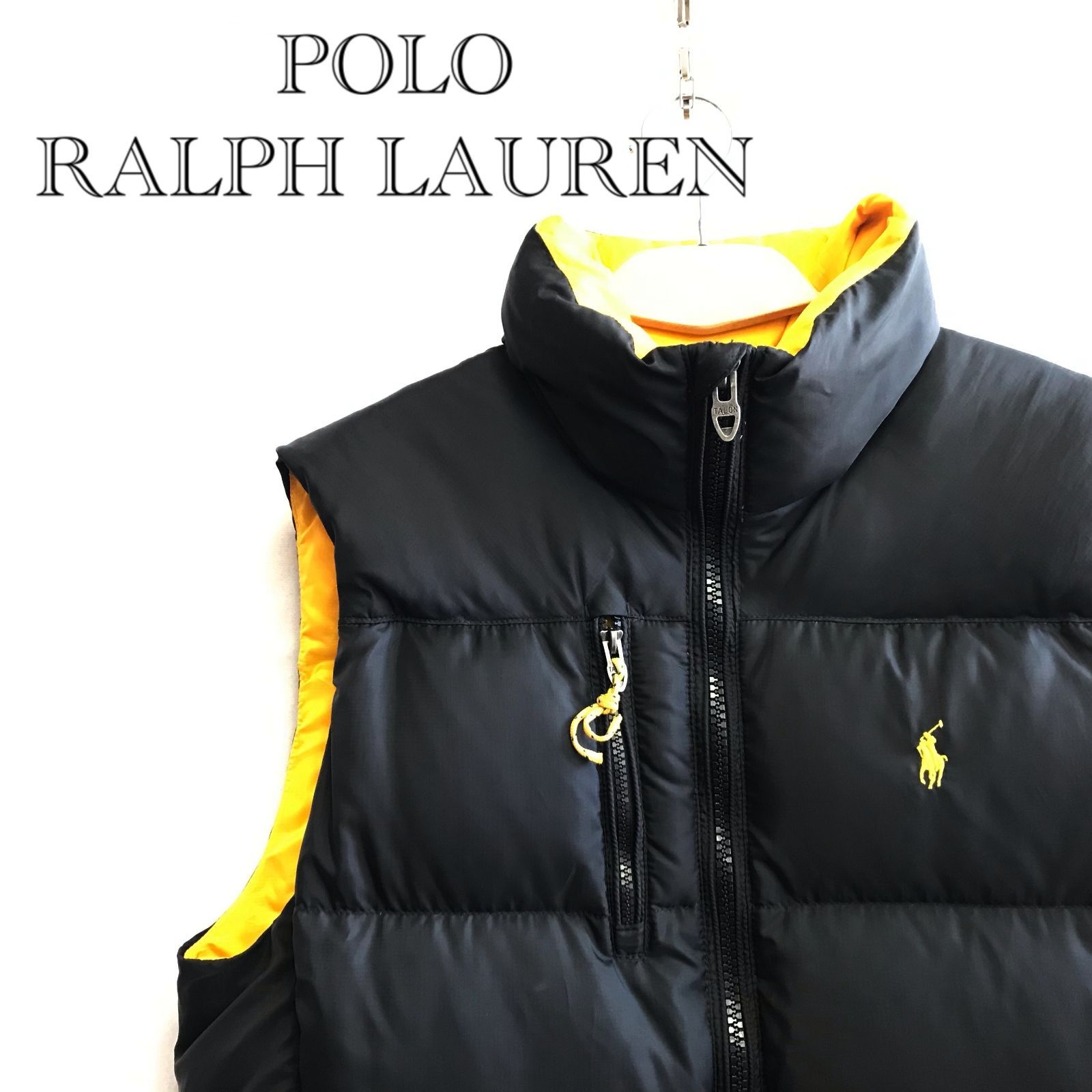 POLO RALPH LAUREN ダウンベスト 7287641CTVV ポリエステル M ブラック メンズ ファッション
