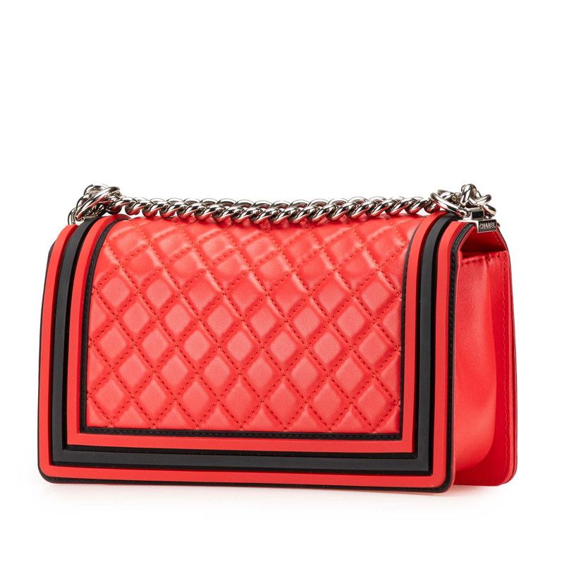 シャネル CHANEL ボーイシャネル スモール ラムスキン レッド レッド（赤）系 CHANEL BOY CHANEL(シャネル ボーイ シャネル