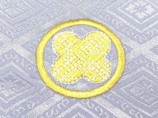 平和屋着物□極上 男性 色無地 紋付き羽織セット キングサイズ 源氏鼠