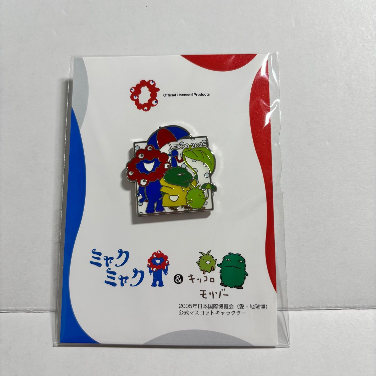 ミャクミャク モリゾー キッコロ ピンバッジ 雨降りるんるん 大阪関西 