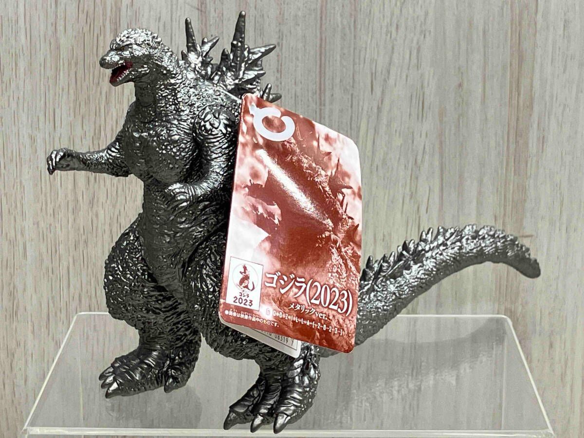 BANDAI バンダイ　ゴジラストア限定　ムービーモンスターシリーズ　ゴジラ(2023)メタリックver. ソフビ　タグ付き