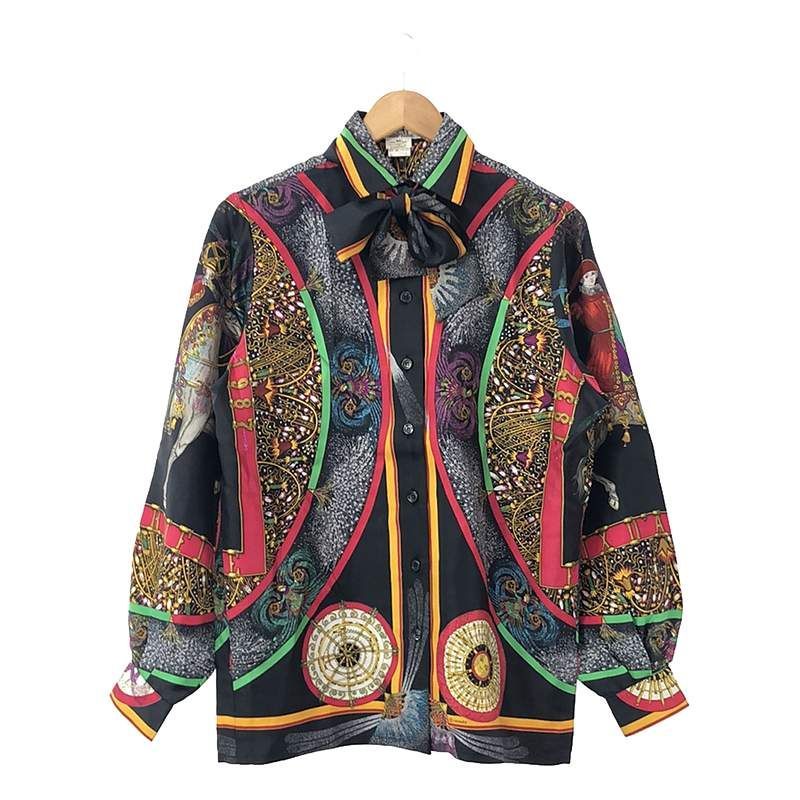 HERMES / エルメス | 花火師 シルクシャツ | 40 | レディース