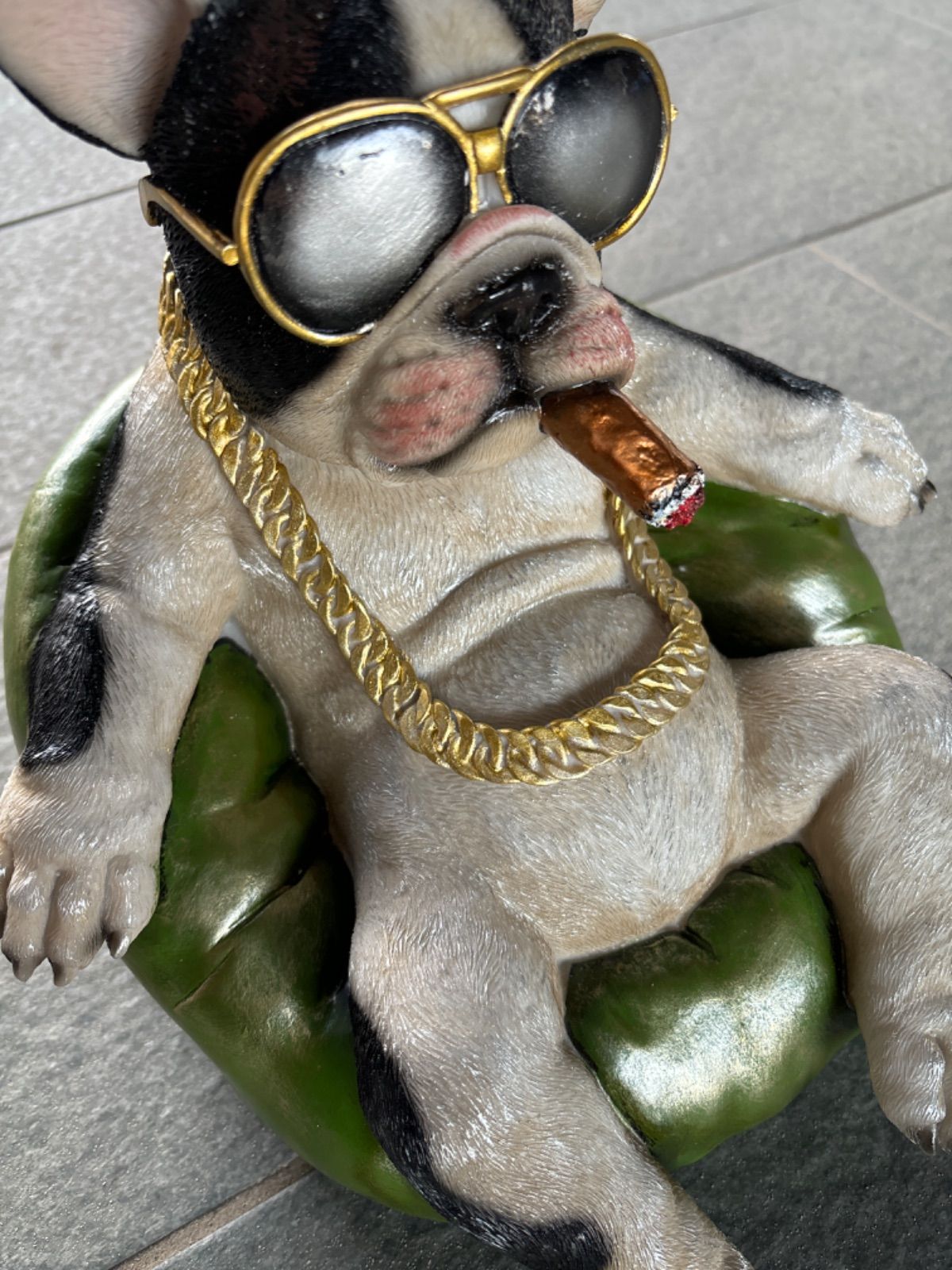 ボスブルドッグ オブジェ 置物 ボストンテリア アメリカン USA