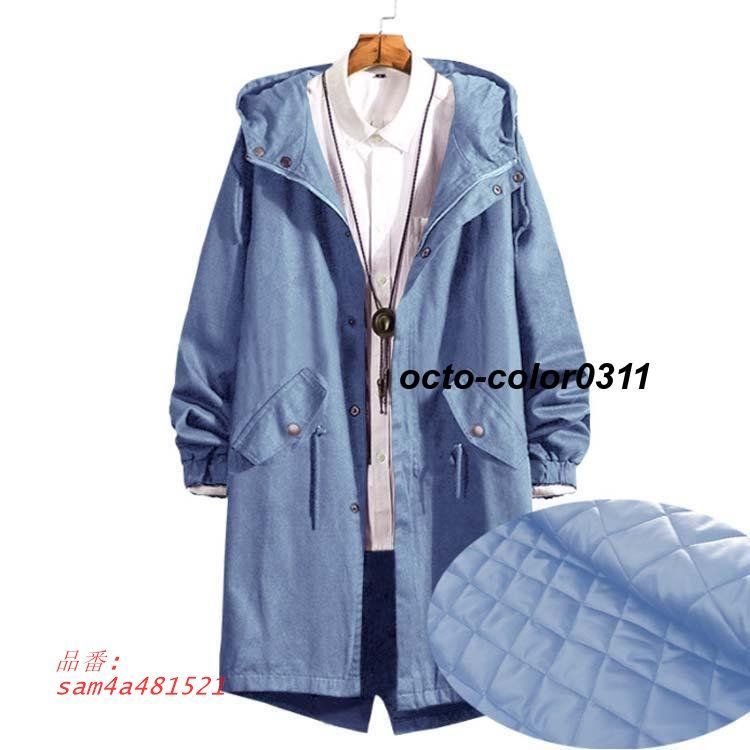 モッズコート 黒 メンズ 春 秋 カジュアルコート 薄手 防寒 冬 ライトアウター コットン グリーンカーキ ブラック ゆったり am4a481521 IMPECCABLEHEALTHCARESERVICES_COM