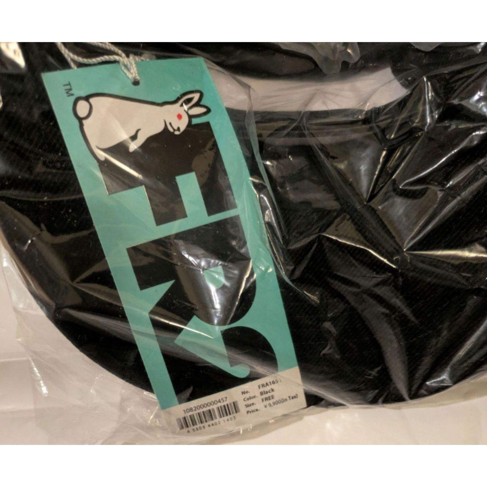 沖縄 FR2 月桃 ブルーラインストーン キャップ ブラック 黒 沖縄