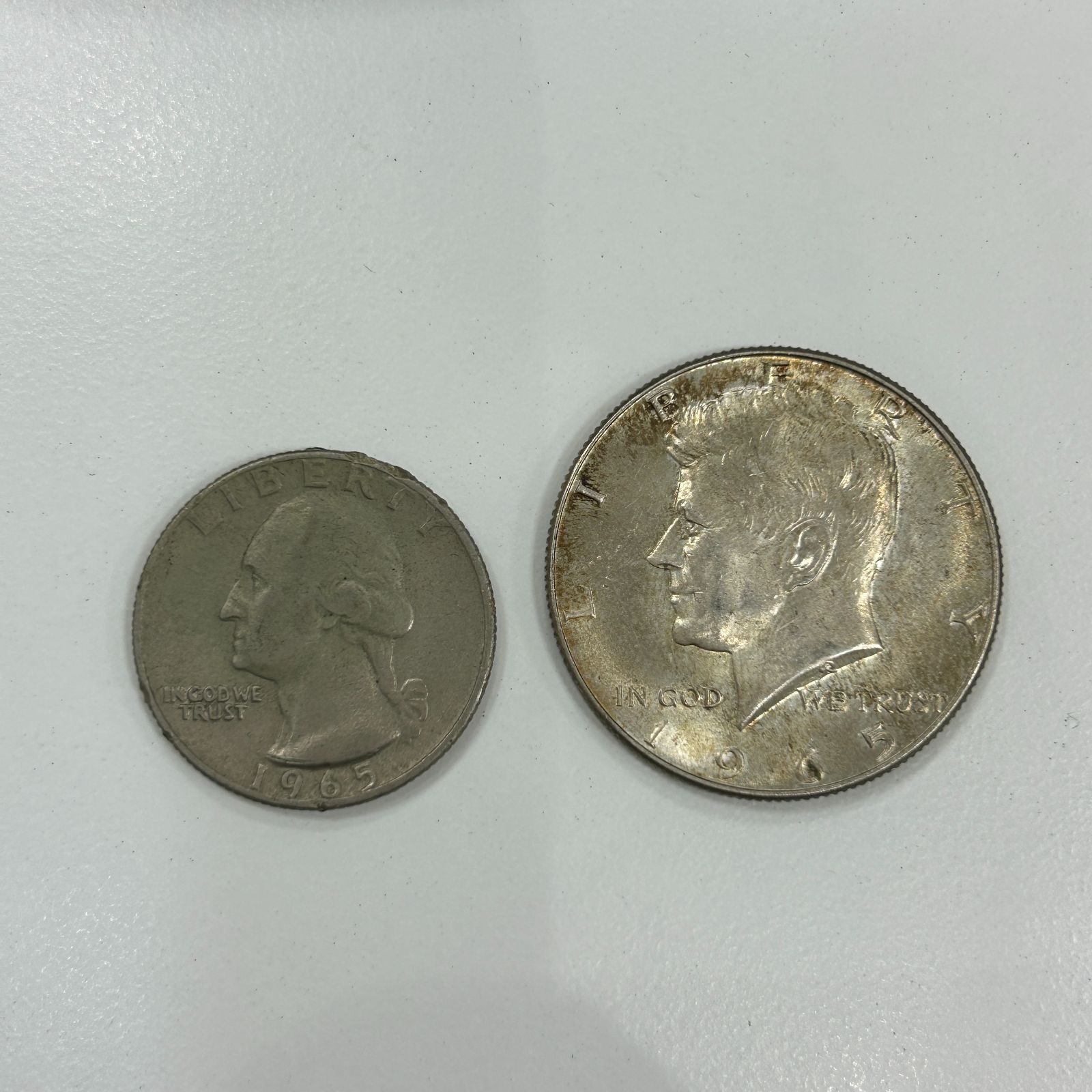 A【コレクション】LIBERTY リバティーコイン アメリカ ケネディ ハーフダラー 銀貨 1965年 2枚セット クオーターダラー - メルカリ