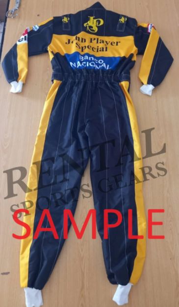 新品 アイルトン・セナ 1985年 JPS F1 カートレーシングスーツ