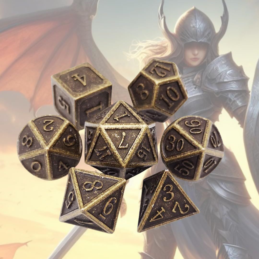【新着商品】[セドナの魔法]DND テーブルゲーム用ダイス7個セット ダンジョンアンドドラゴン用ダイス 聖立方体（プラトン立体）5個と10面 ...