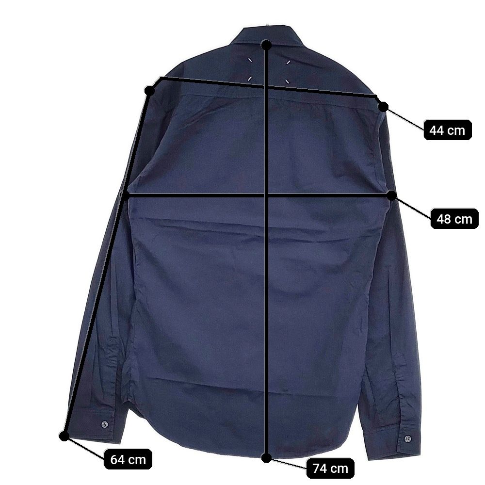 メゾンマルジェラ　ネイビー シャツ ネイビー（紺）系 Maison Margiela(メゾン マルジェラ) シャツ