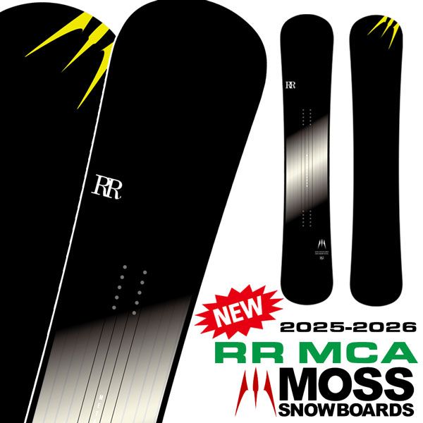 25-26 モス リボルバーダブルアールエムシーエー MOSS RR MCA スノーボード 板 25-26-BO-MOB 148 152 156 161