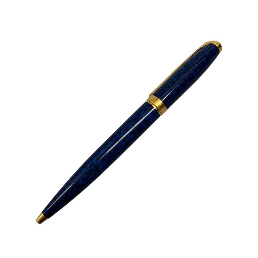 エステー デュポン ボールペン マーブル ブルー系 S.T DUPONT