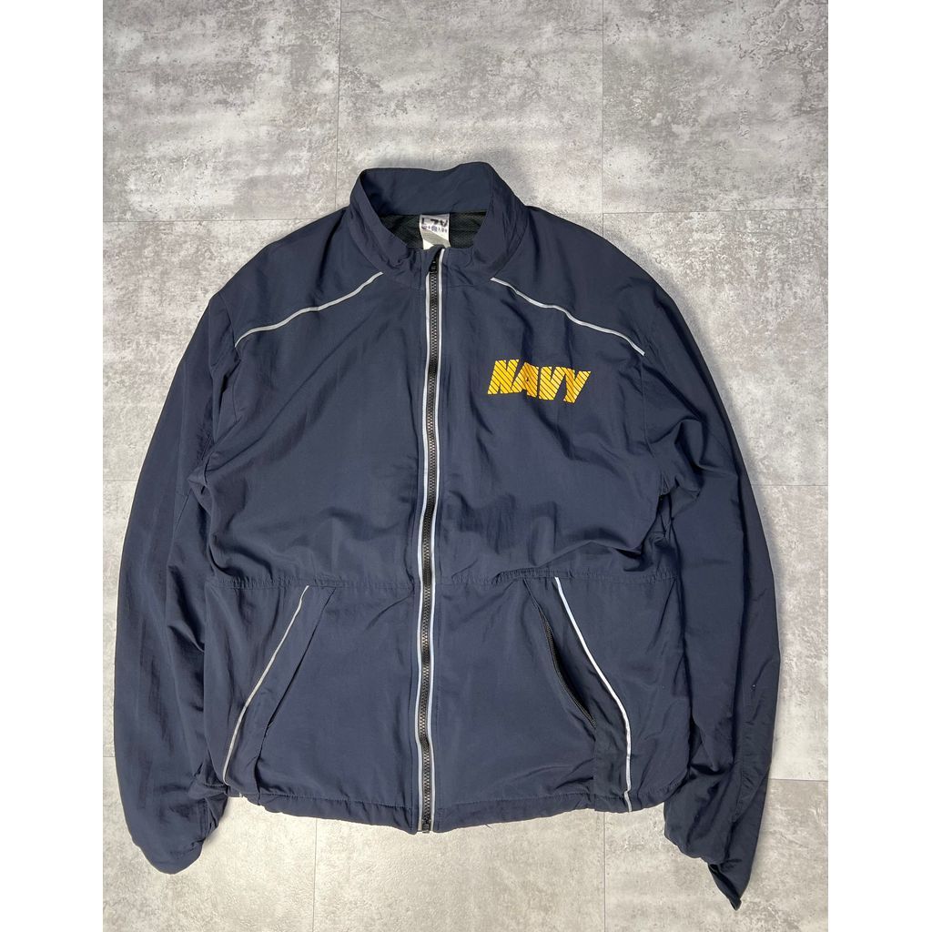 米軍　実物　USNAVY 古着　トレーニングジャケット　ナイロン　ジャンパー