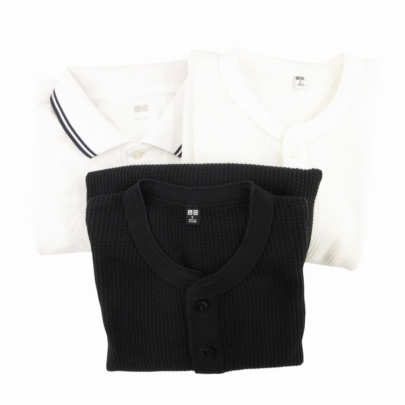 ユニクロ UNIQLO ヘンリーネックTシャツ ポロシャツ まとめ 3点