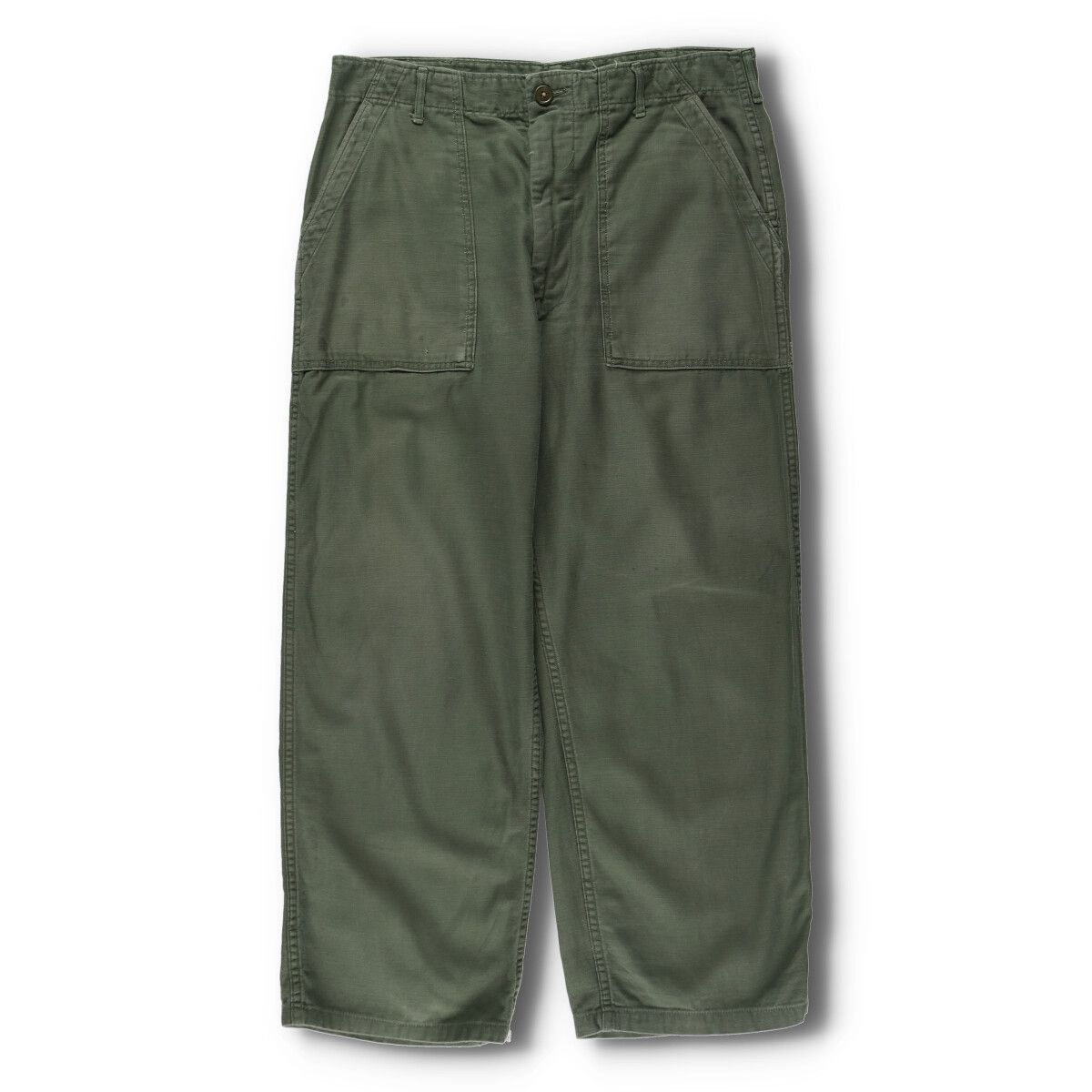 古着 60年代 米軍実品 ミリタリー ベイカーパンツ USA製 36×29 メンズw35相当 ヴィンテージ/evb007611