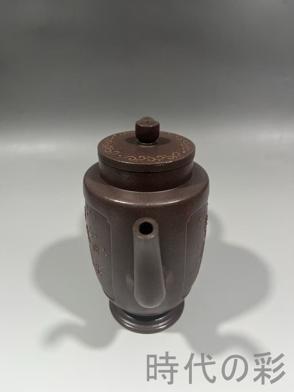 中国古美術 中国宜興 紫砂壺 賞杯壺 大清乾隆年制款 原鉱紫泥 急須