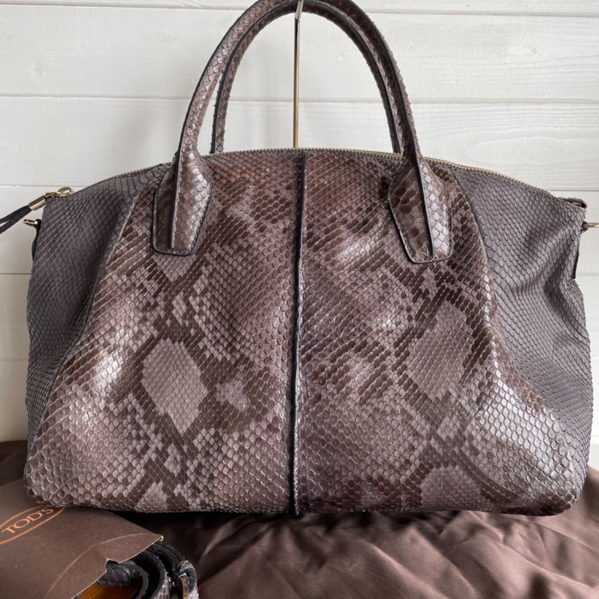 Tod's トッズ パイソン ボストンバッグ Tod's トッズ パイソン ボストンバッグ（TOD'Sのボストンバッグ