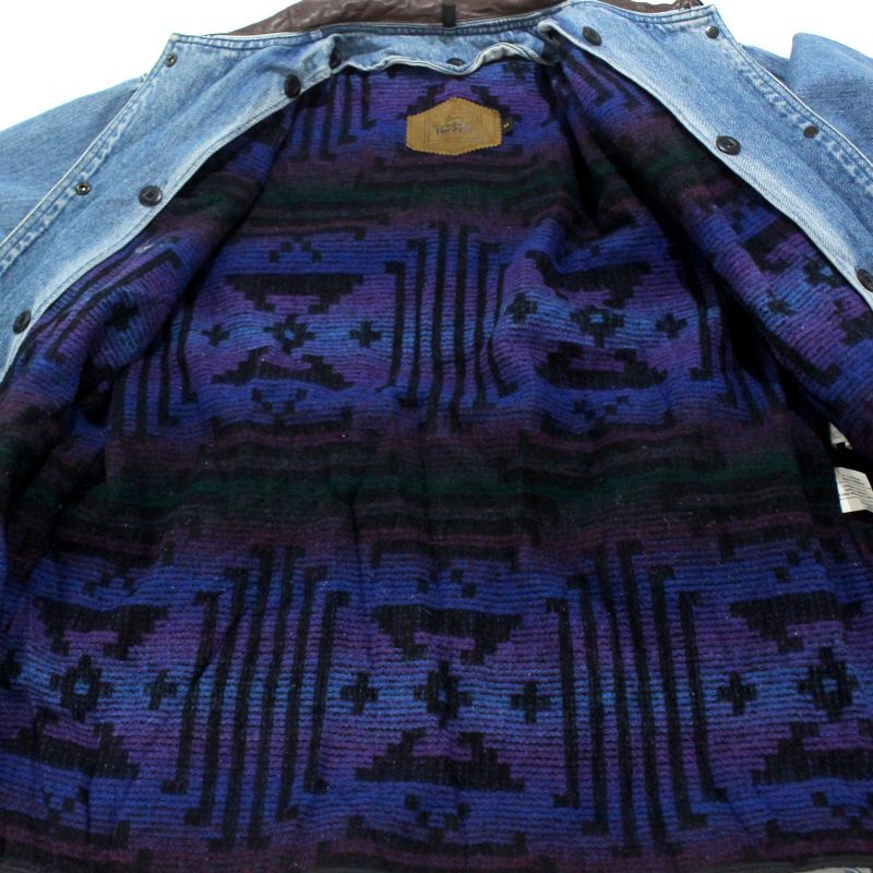 90s USA製 vintage WOOLRICH 裏地ブランケット デニム ハンティング