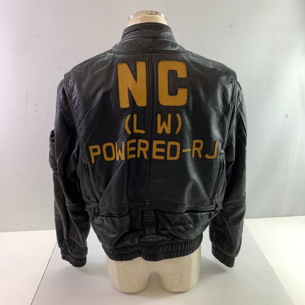 04w5013 KADOYA NEW CONCEPTER カドヤ ニューコンセプター シングルライダース レザージャケット ブラック メンズ アウター Lサイズ 八王子店